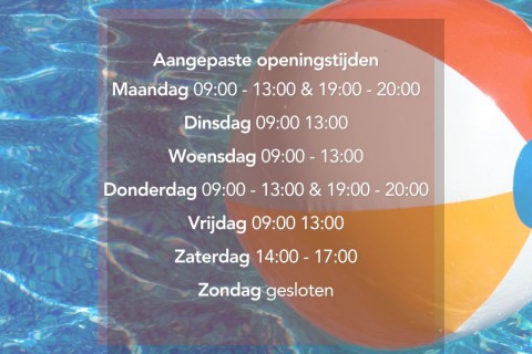 Openingstijden zomervakantie